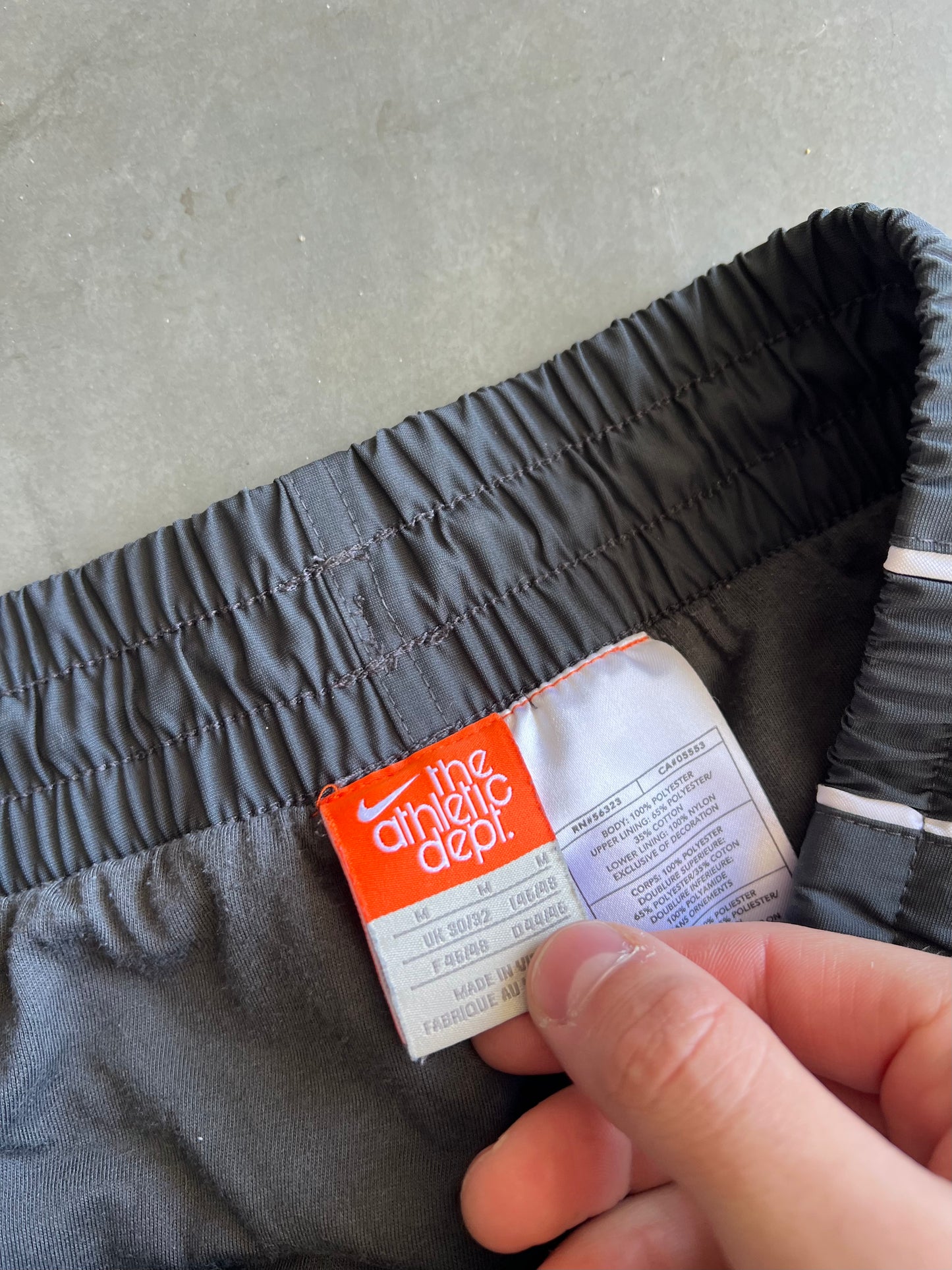 Vintage Black Nike Swoosh Track Pants - M