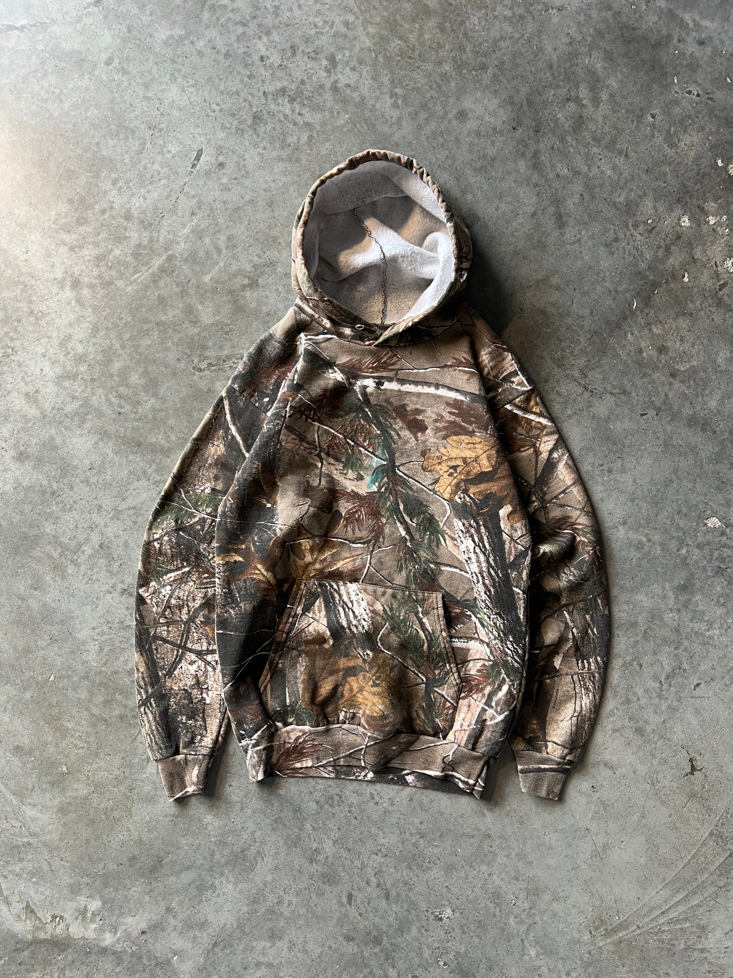 Vintage Russell Athletic Camo Hoodie - S