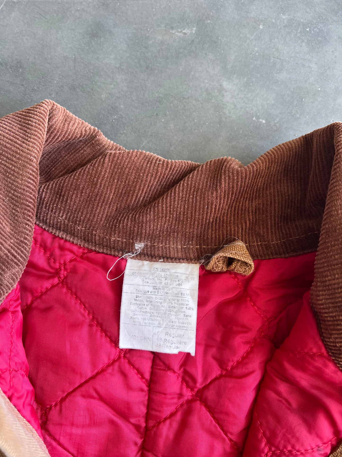 Vintage Tan Carhartt Cropped Jacket - L