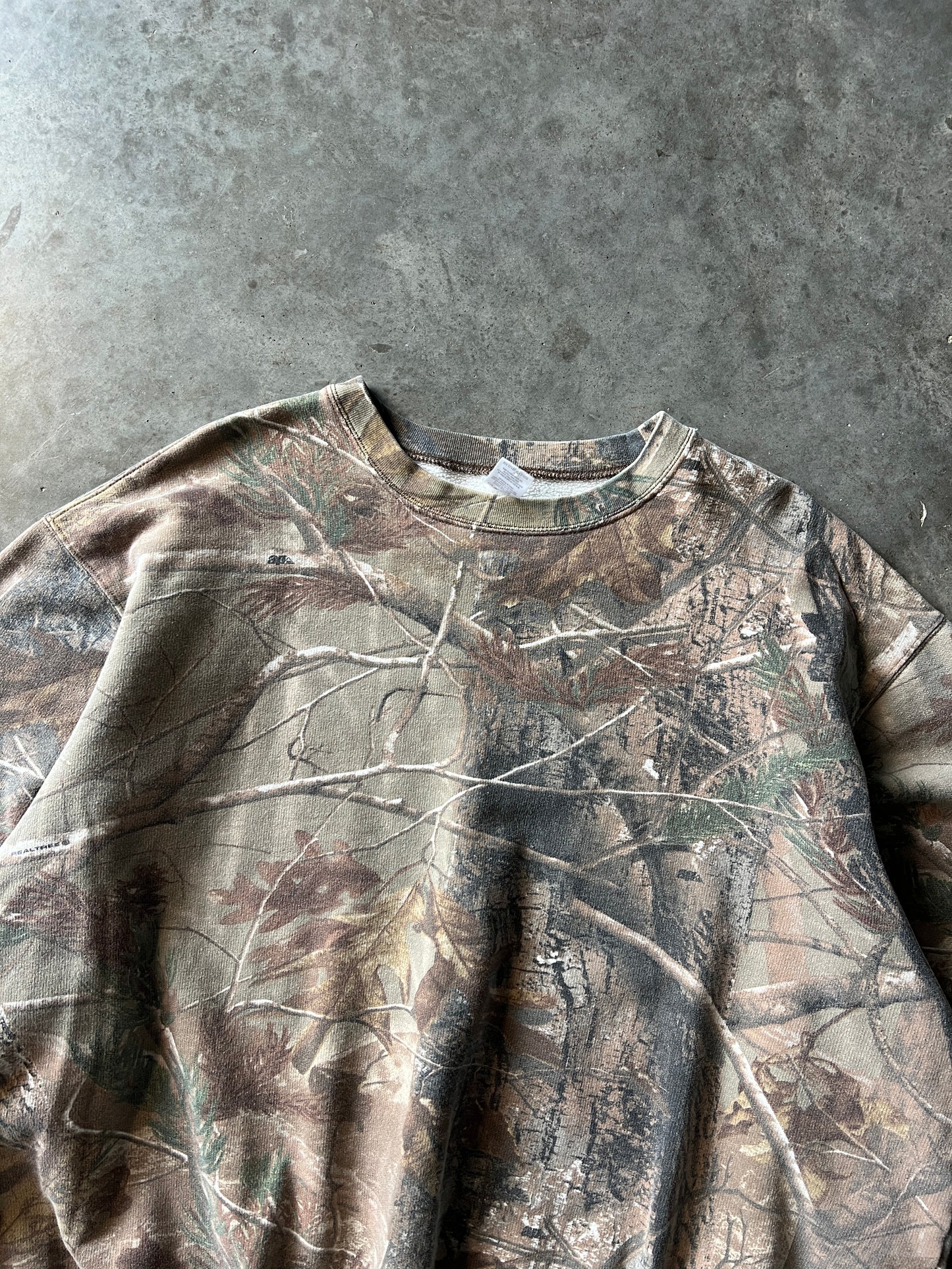 Vintage Real Tree Camo Crew - XXL