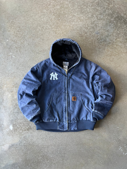 Vintage Navy Blue NY Carhartt Jacket - XL