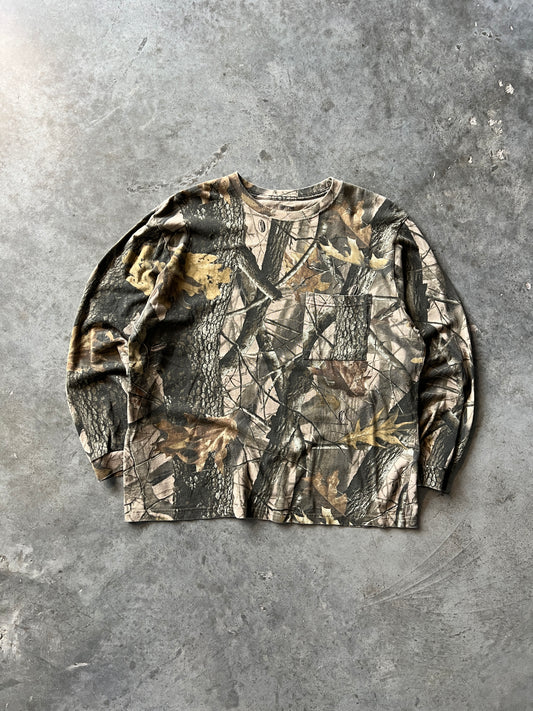 Vintage Real Tree Camo Longsleeve Shirt - L