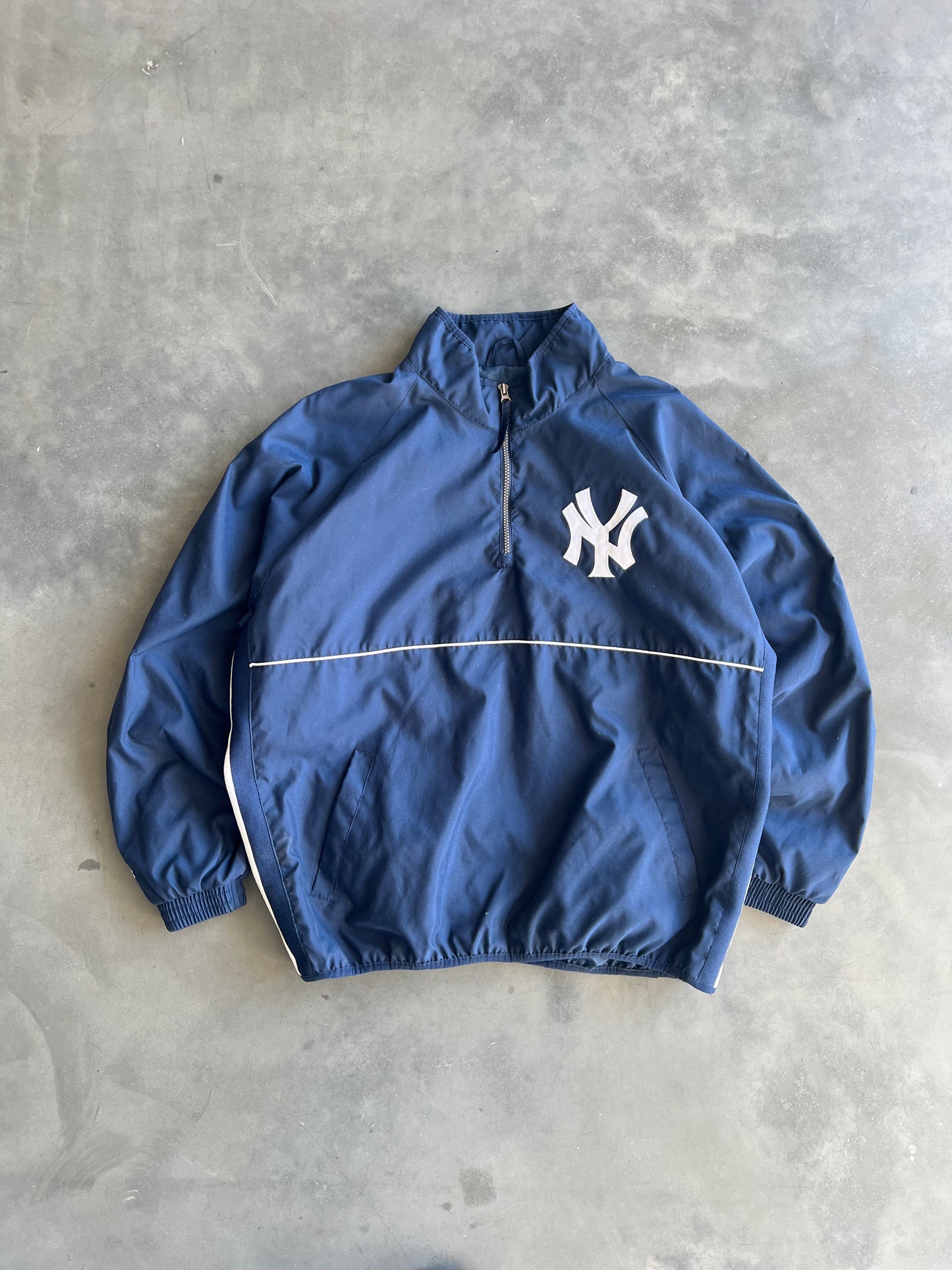 Vintage Navy Blue Yankee Zip Jacket - XL