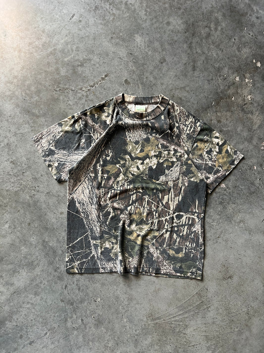 Vintage Faded Woodland Camo Shirt - M