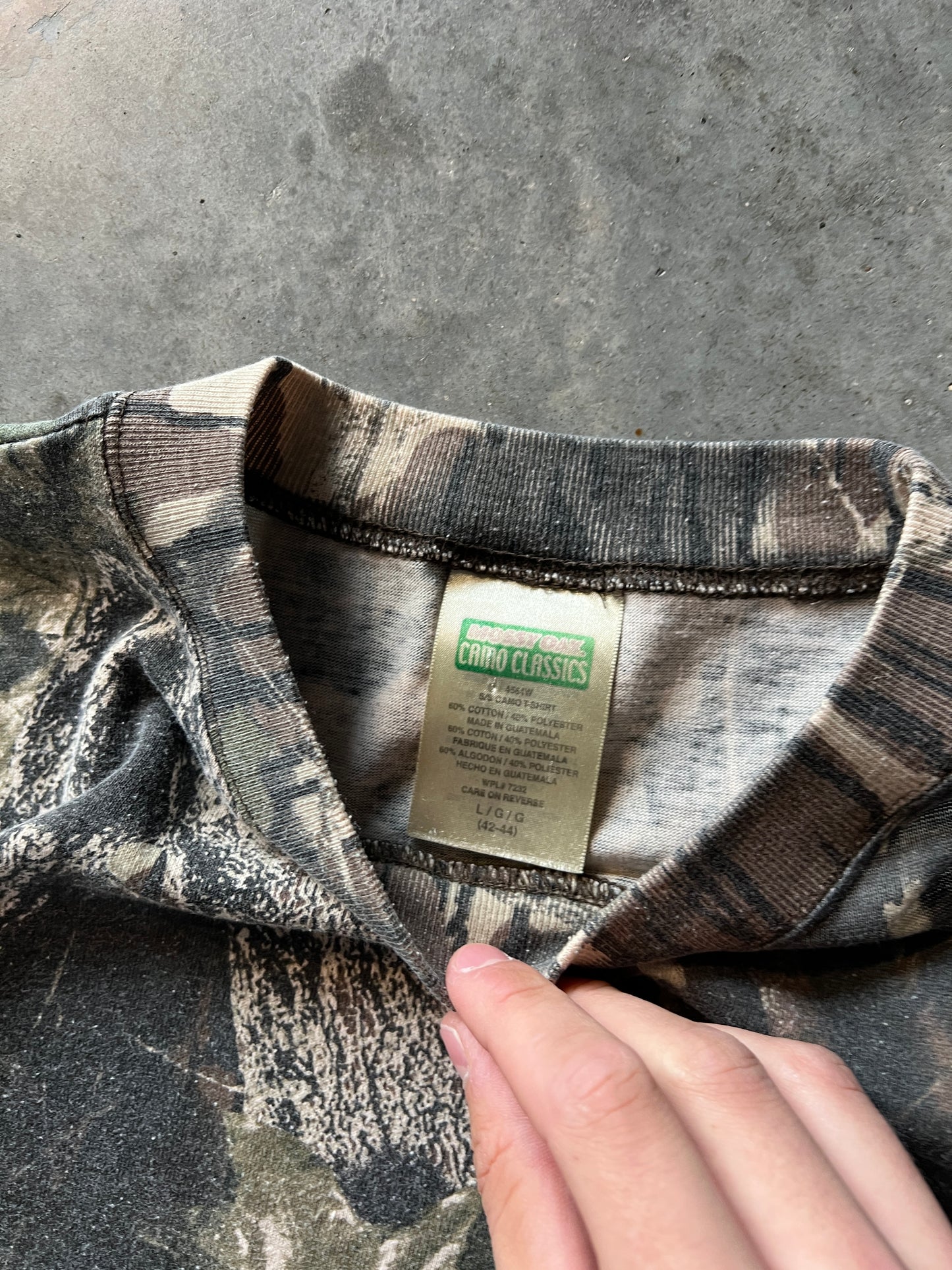 Vintage Faded Woodland Camo Shirt - M