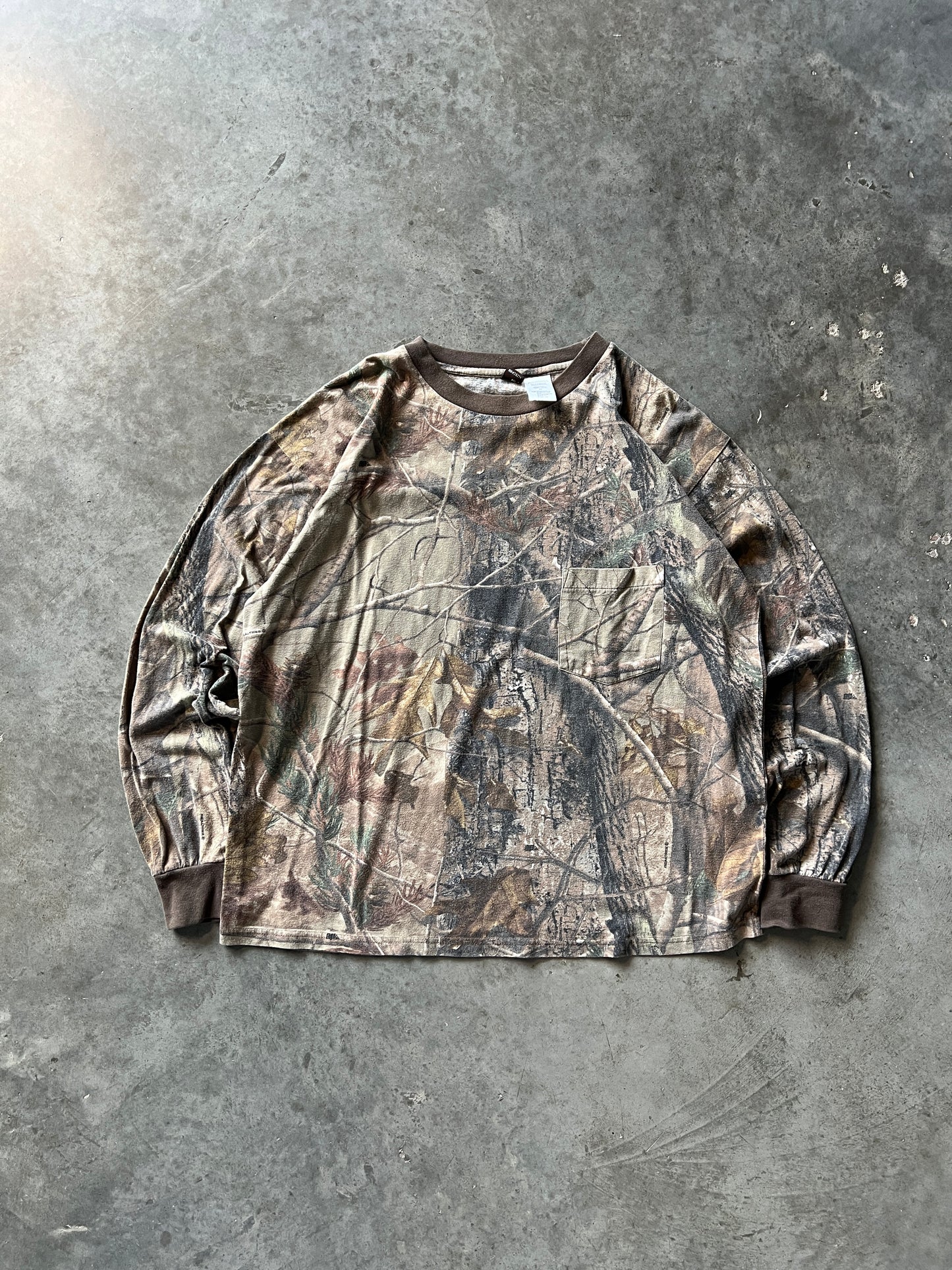 Vintage Dusty Woodland Camo Longsleeve - XL