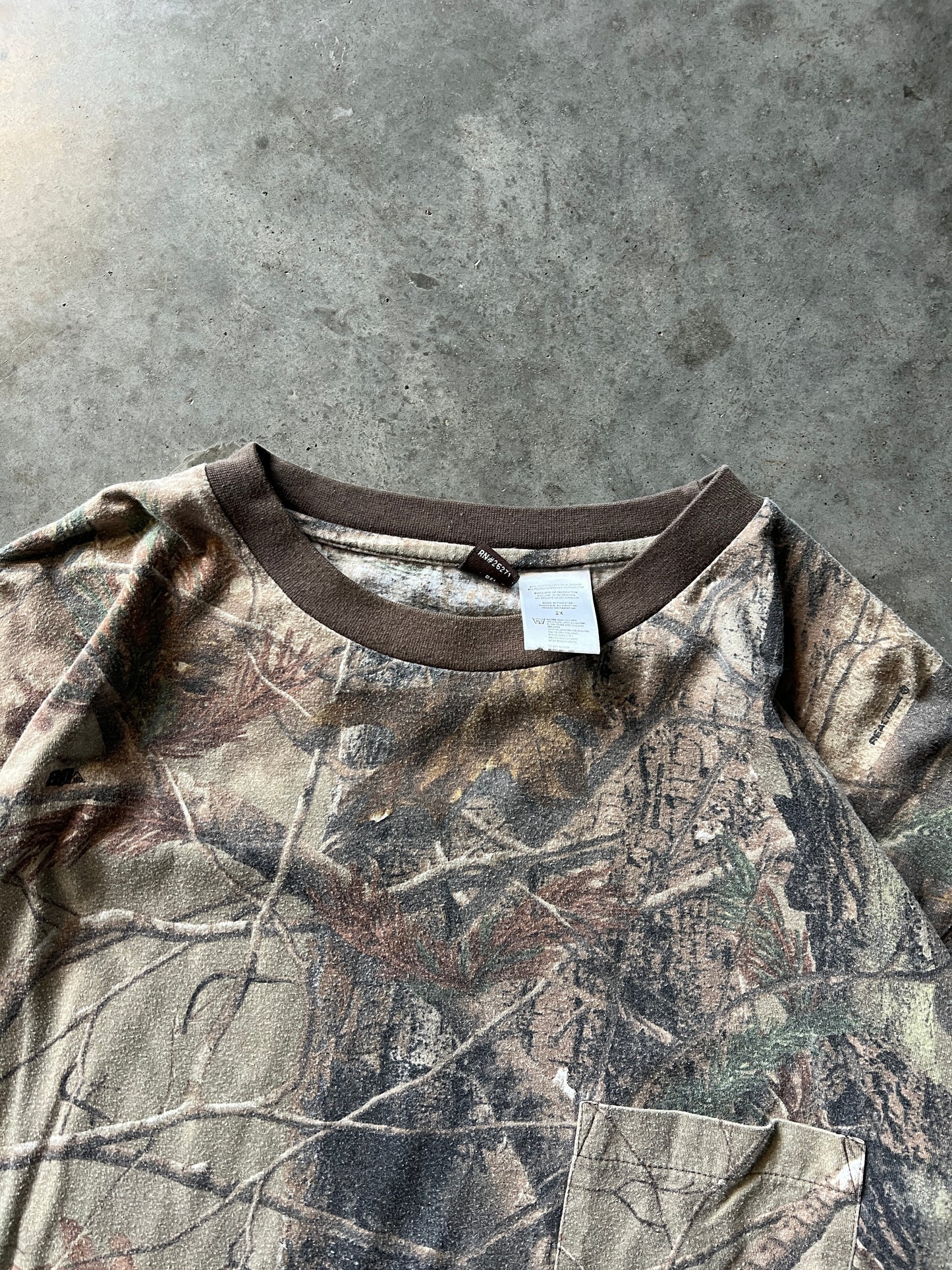 Vintage Dusty Woodland Camo Longsleeve - XL