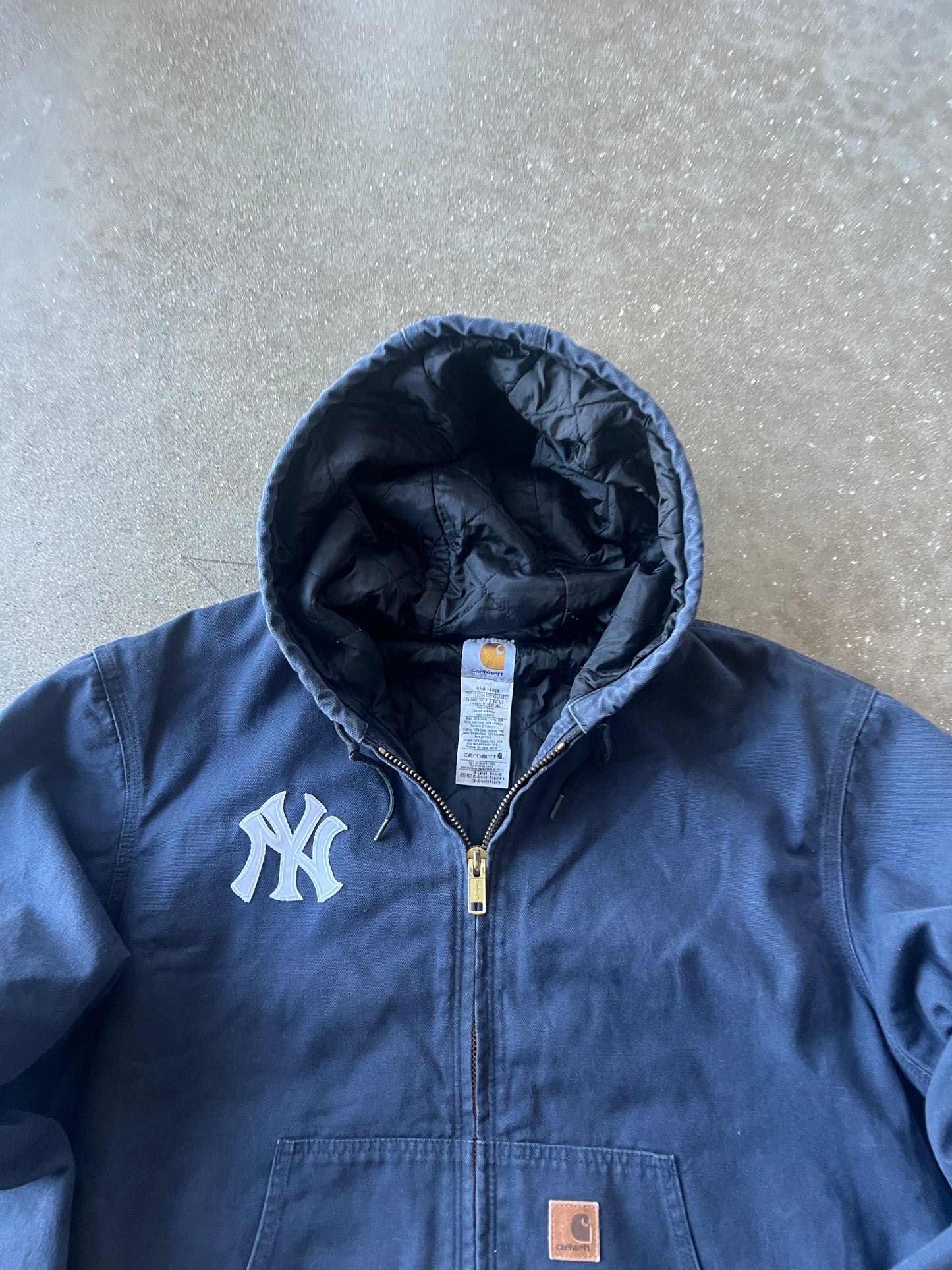 Vintage Navy Blue NY Carhartt Jacket - XL