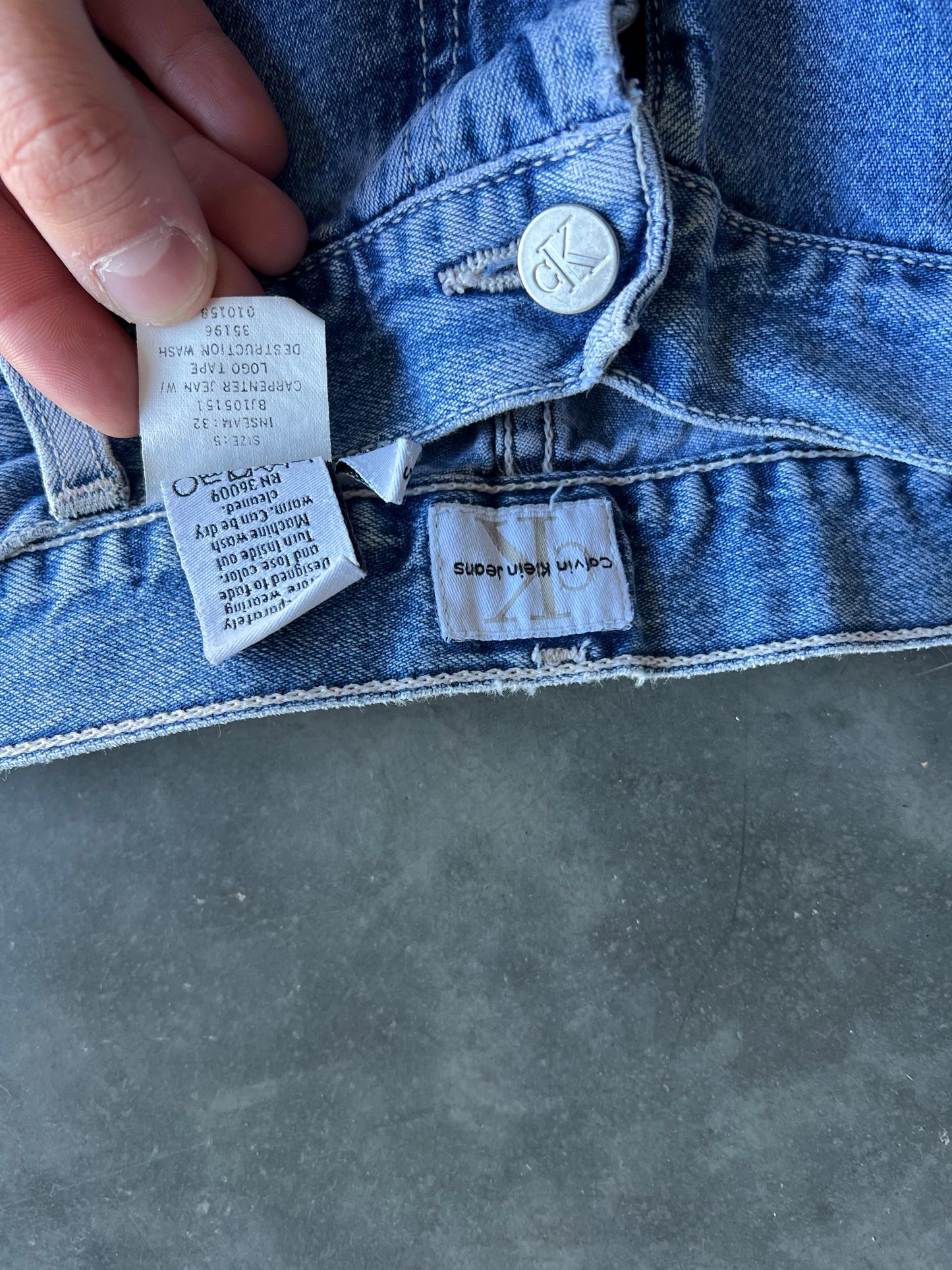 Vintage Denim Blue Calvin Klein Pants - 32