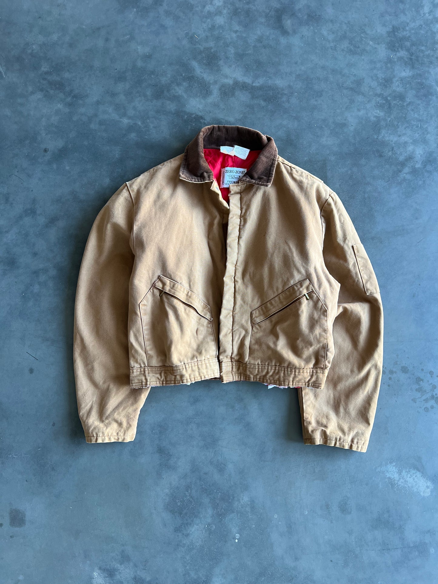 Vintage Brown Walls Cropped Jacket - M