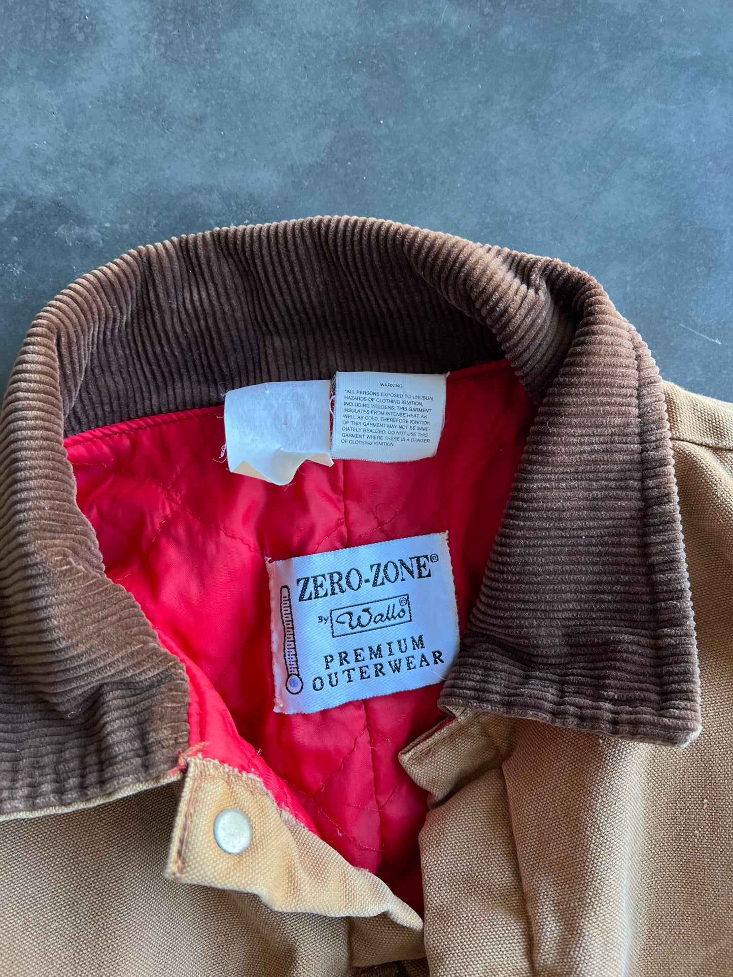 Vintage Brown Walls Cropped Jacket - M