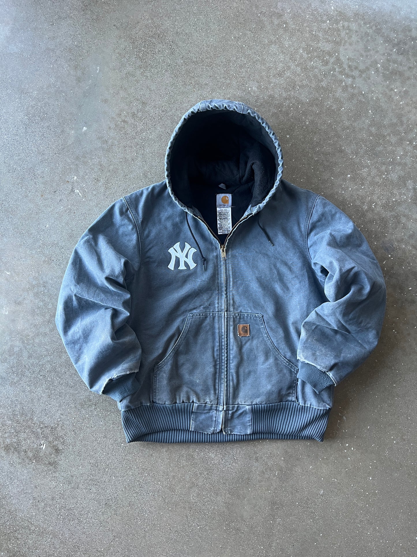Vintage Faded Grey NY Carhartt Jacket - M