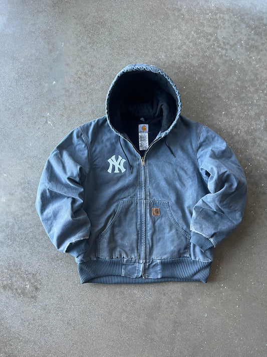 Vintage Faded Grey NY Carhartt Jacket - M
