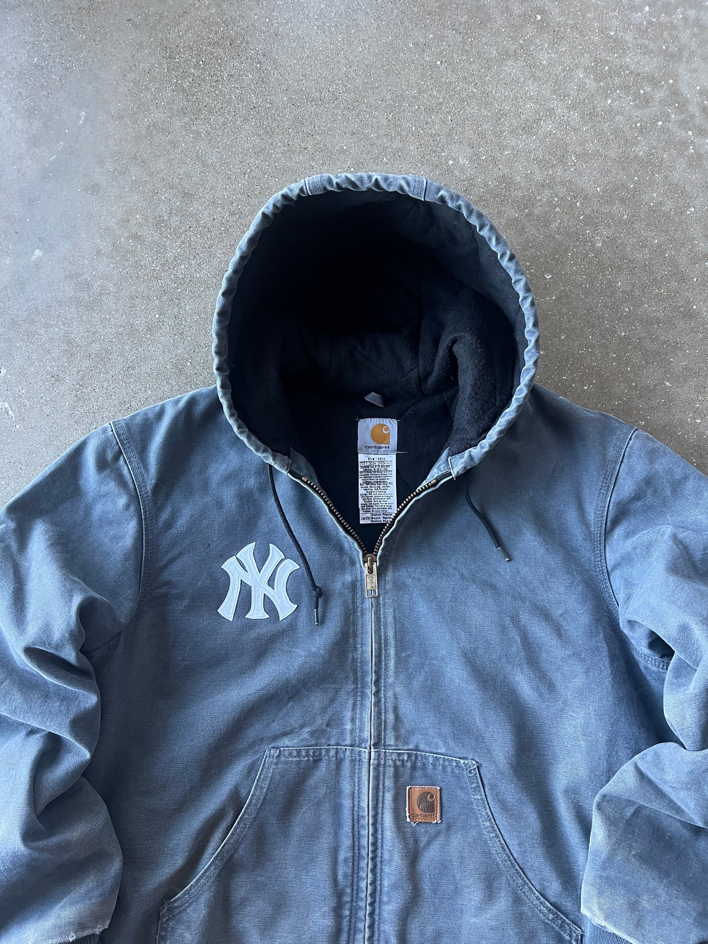 Vintage Faded Grey NY Carhartt Jacket - M