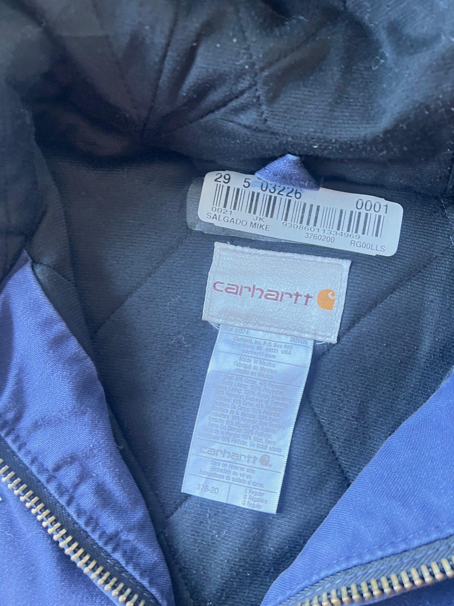 Vintage Navy Blue NY Carhartt Jacket - L