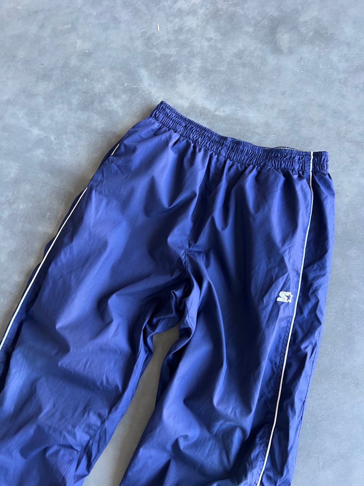 Vintage Navy Blue Starter Track Pants - XS