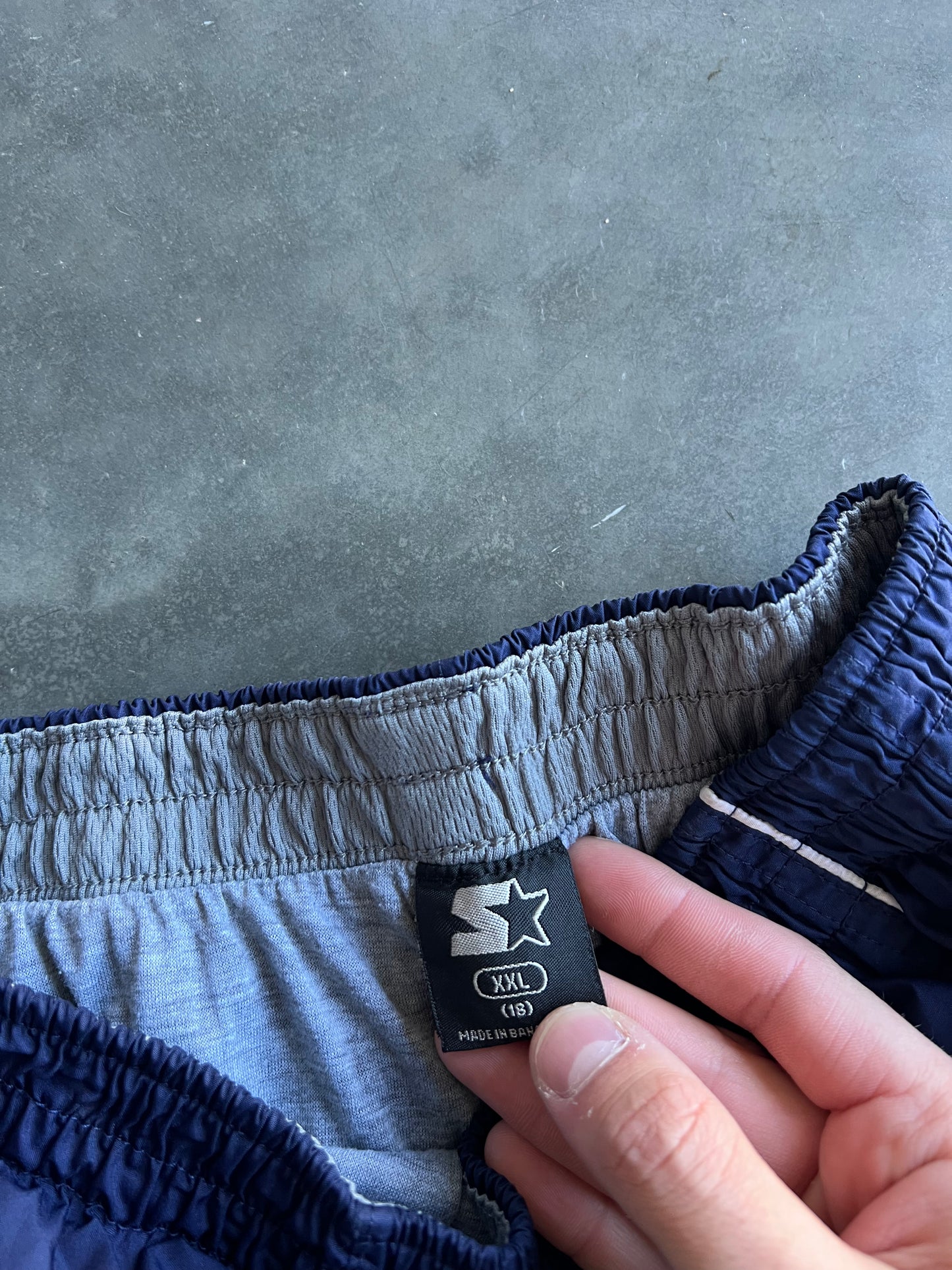 Vintage Navy Blue Starter Track Pants - XS