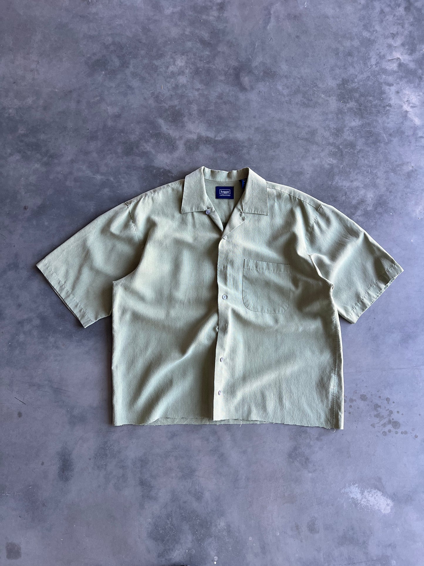Vintage Green Button Down Shirt - XL