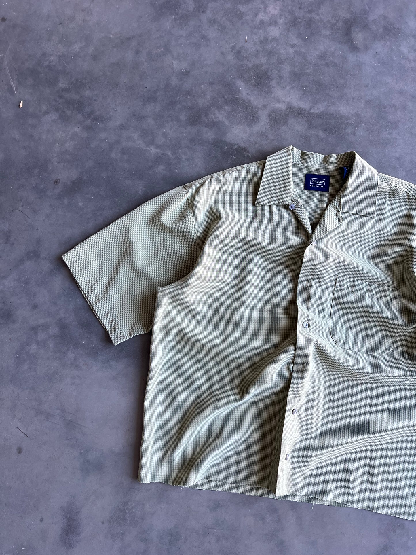 Vintage Green Button Down Shirt - XL