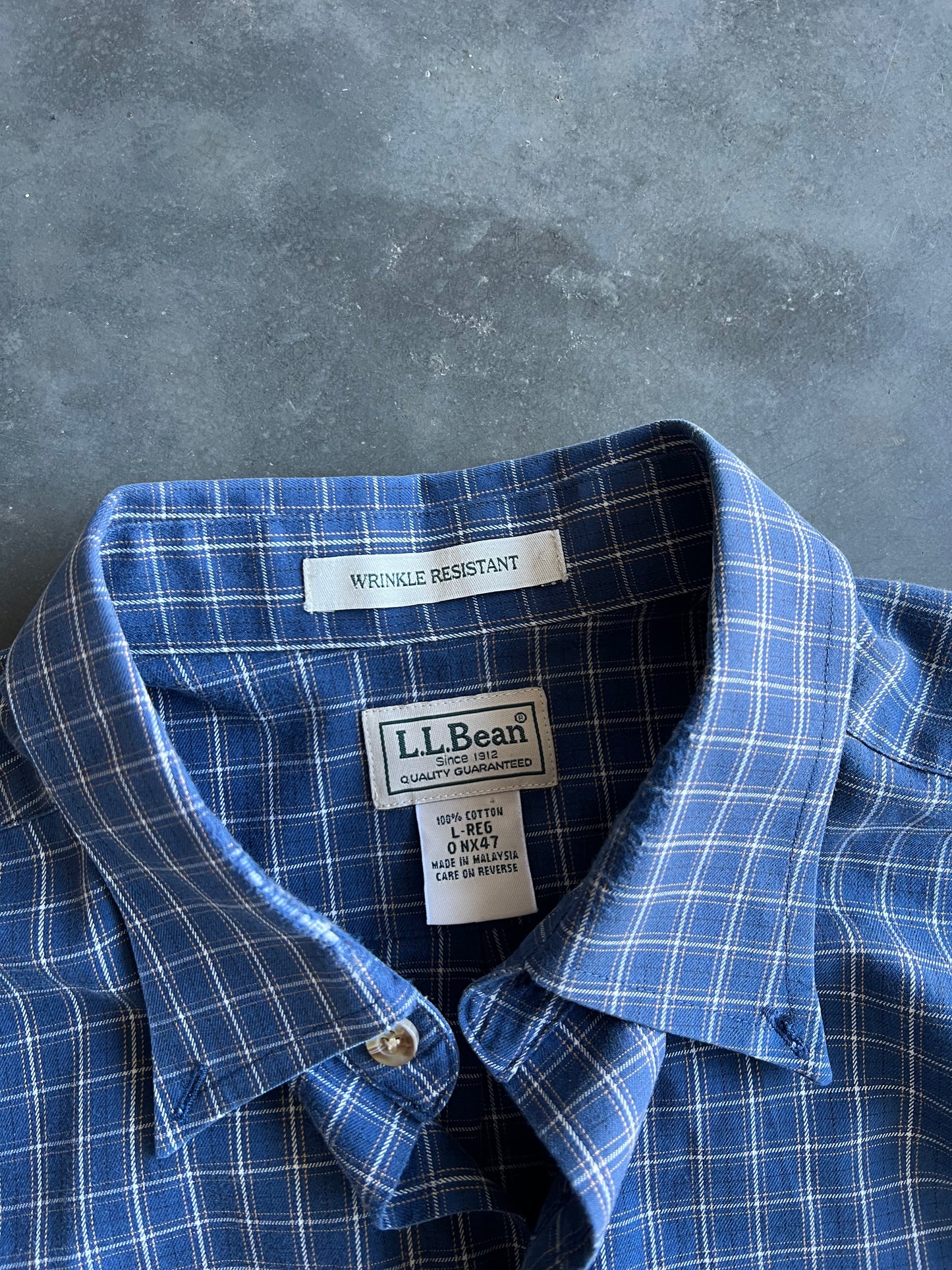 Vintage Blue L.L. Bean Button Up - L