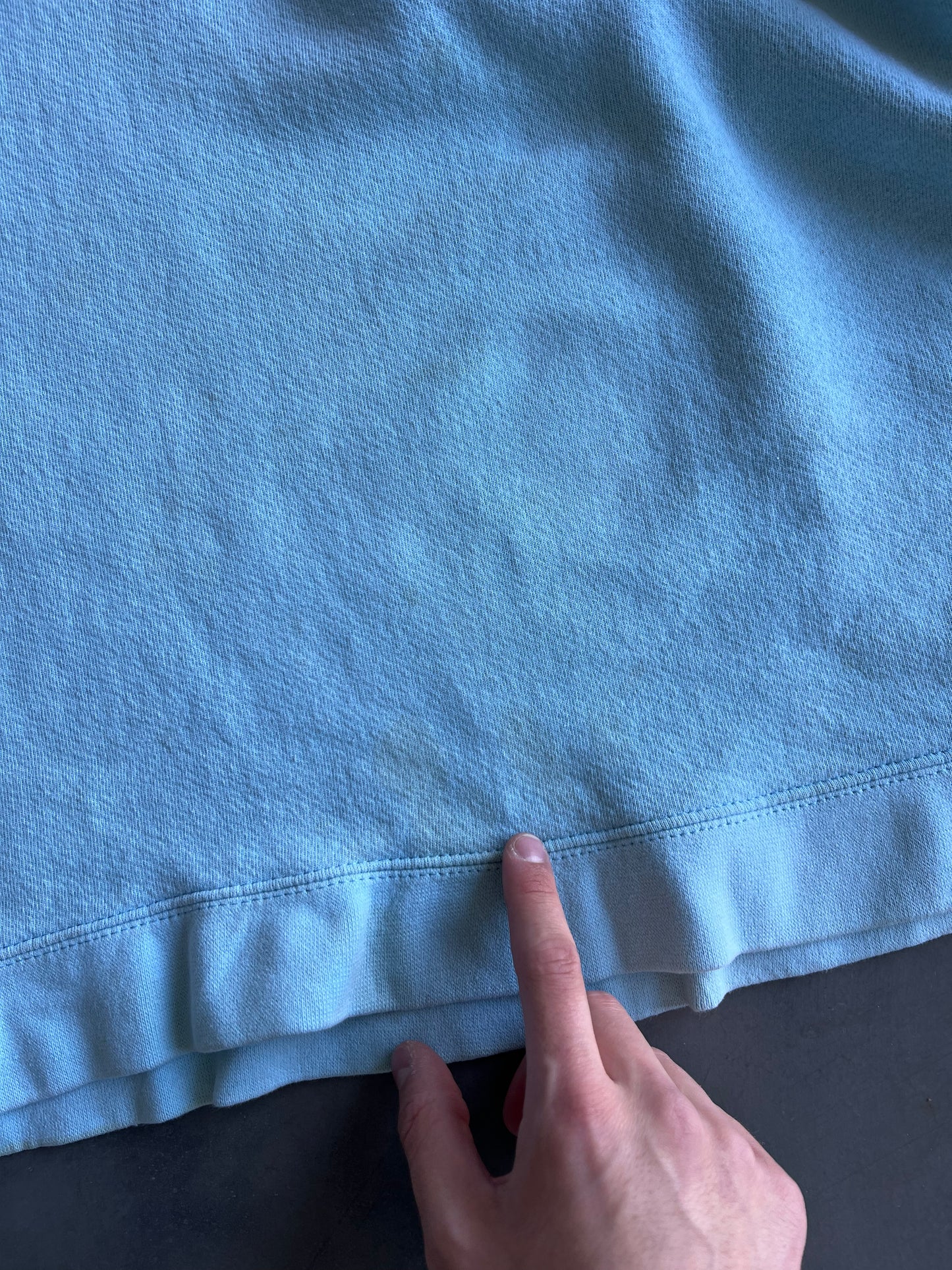 Vintage Sky Blue Nike Spellout Crew - M
