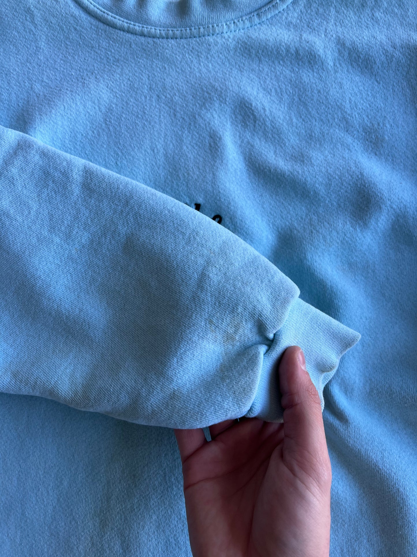 Vintage Sky Blue Nike Spellout Crew - M