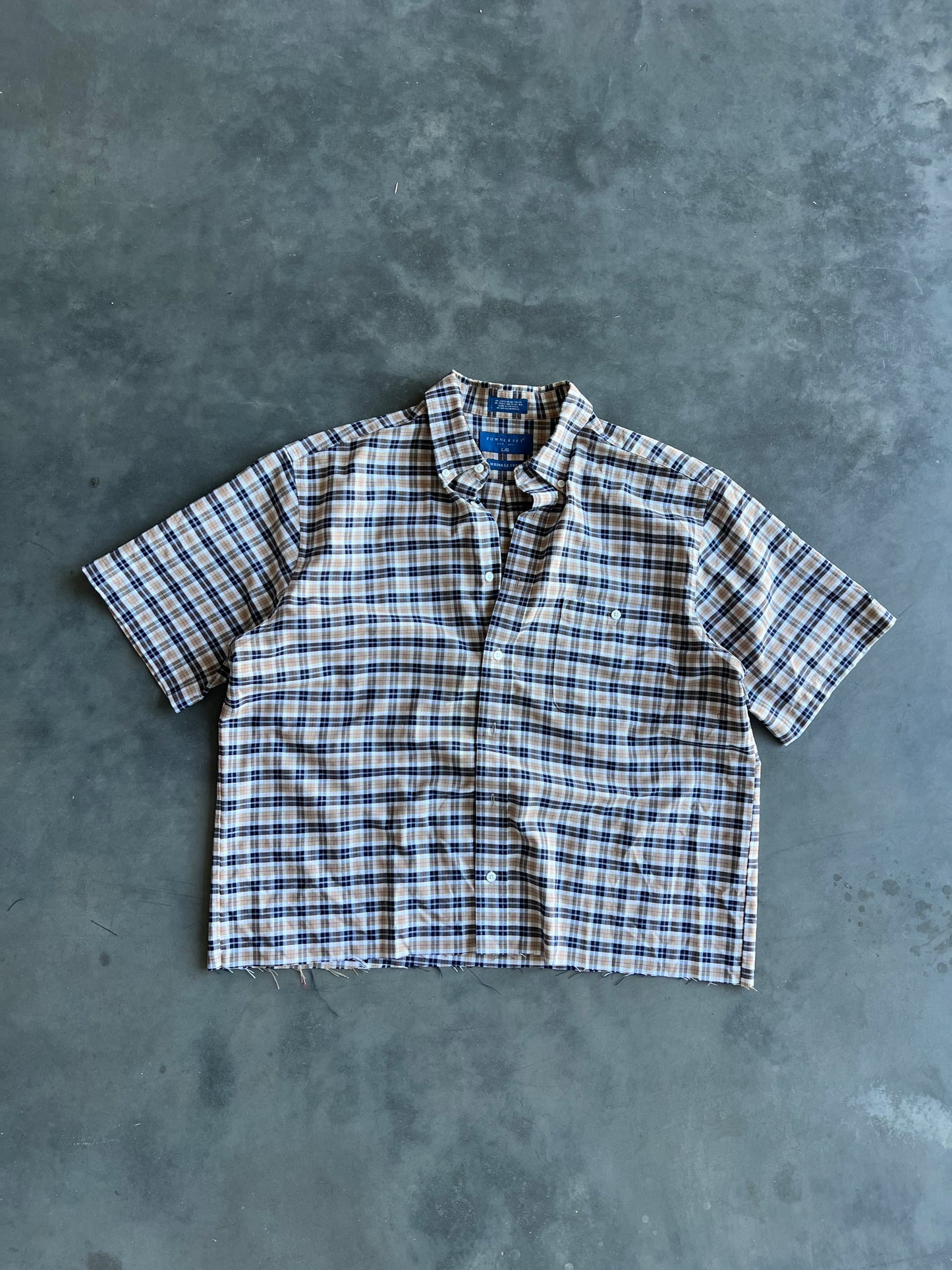 Vintage Plaid Towncraft Button Up Shirt - L