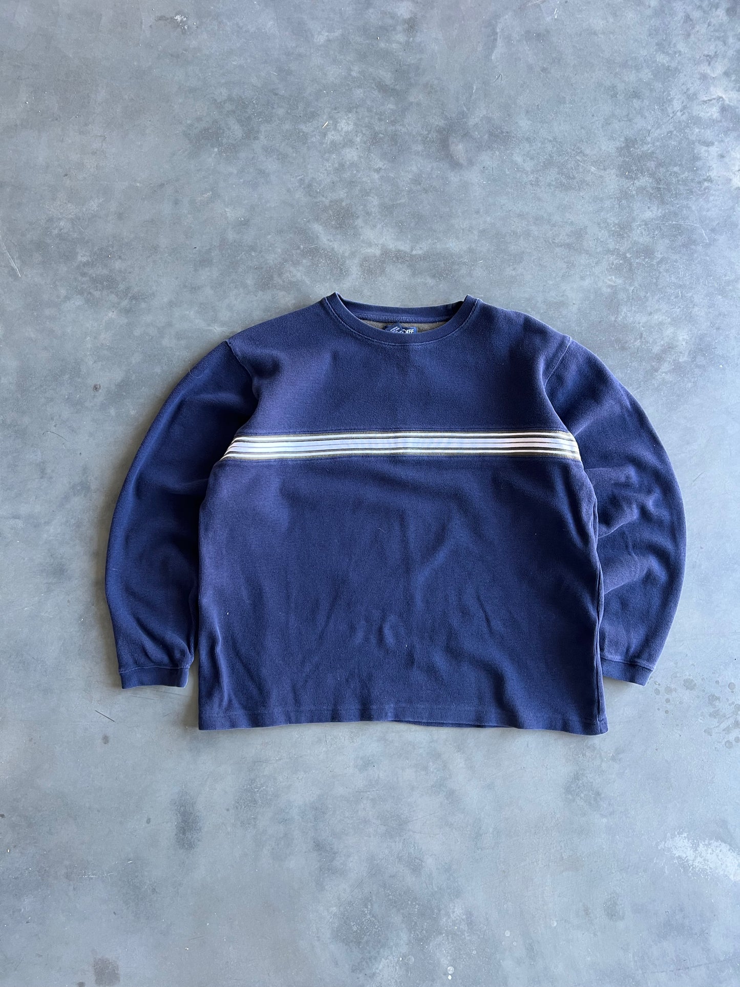 Vintage Blue Stripped Cherokee Sweater - XL