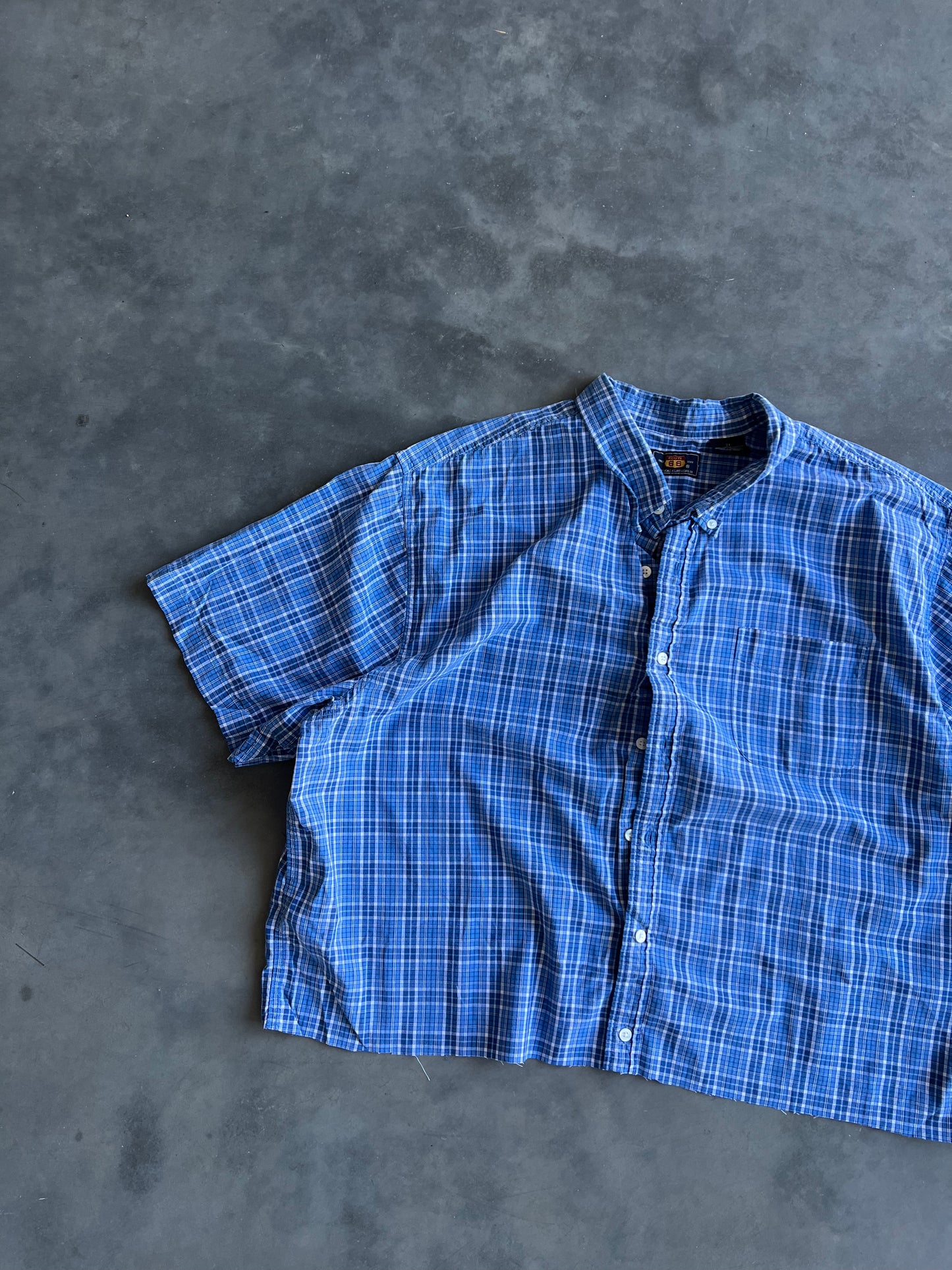 Vintage Blue Route 66 Button Up - XXL
