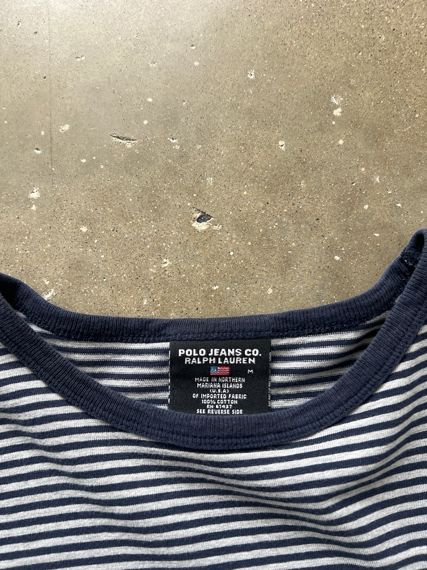 Vintage Stripped Polo Shirt - M