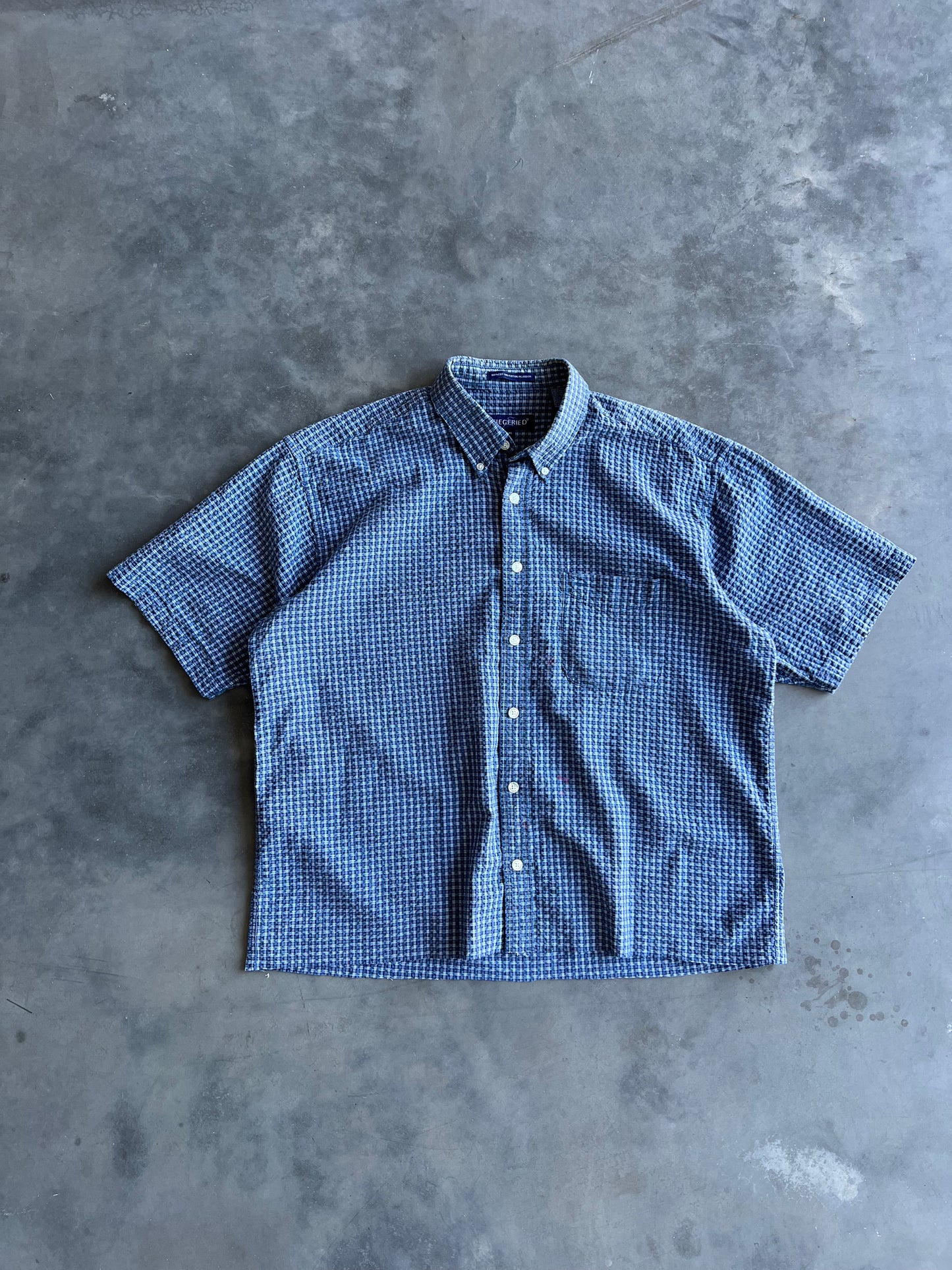 Vintage Blue Siegfried Button Up Shirt - XL