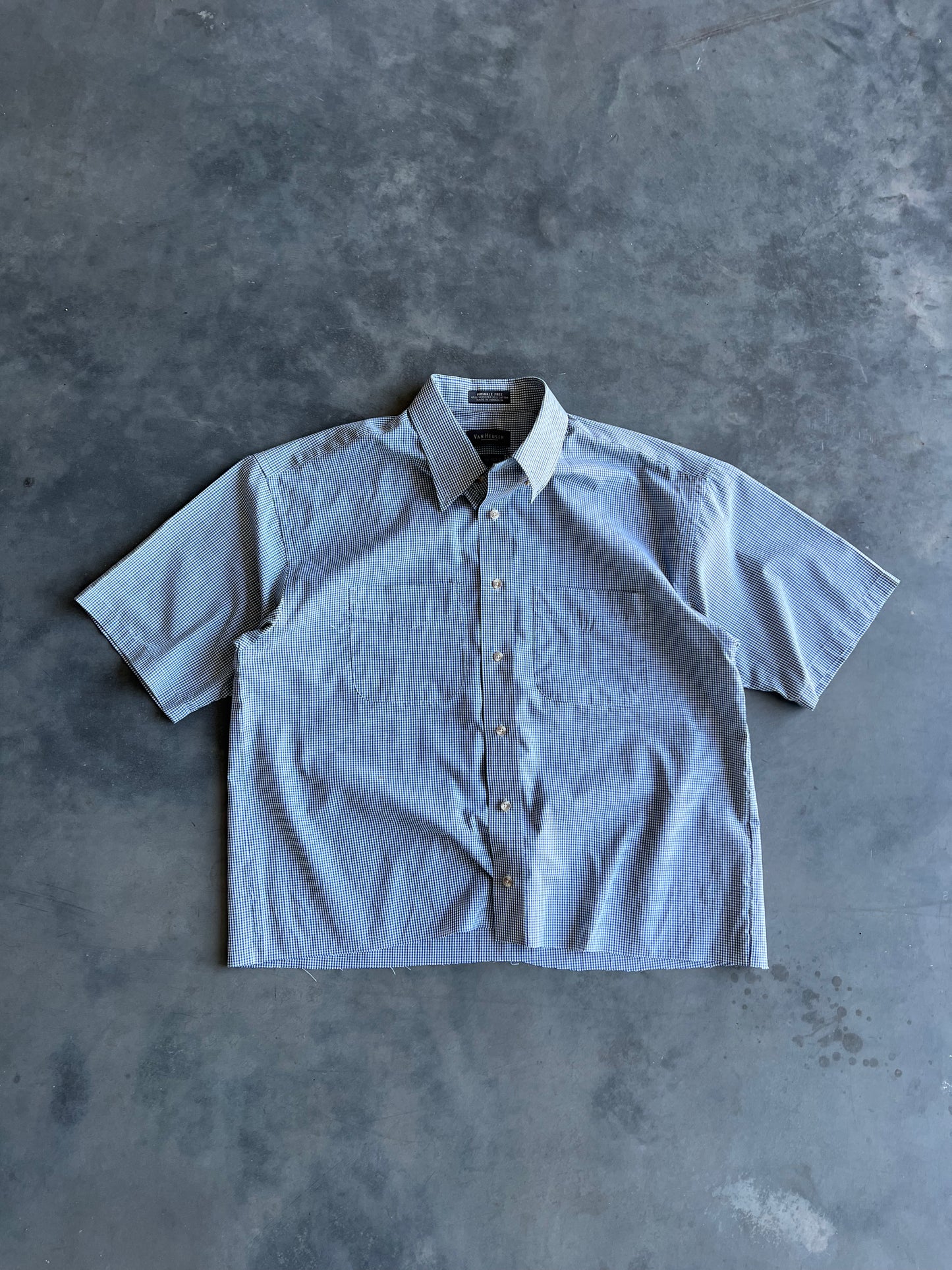 Vintage Light Green Button Up Shirt - L