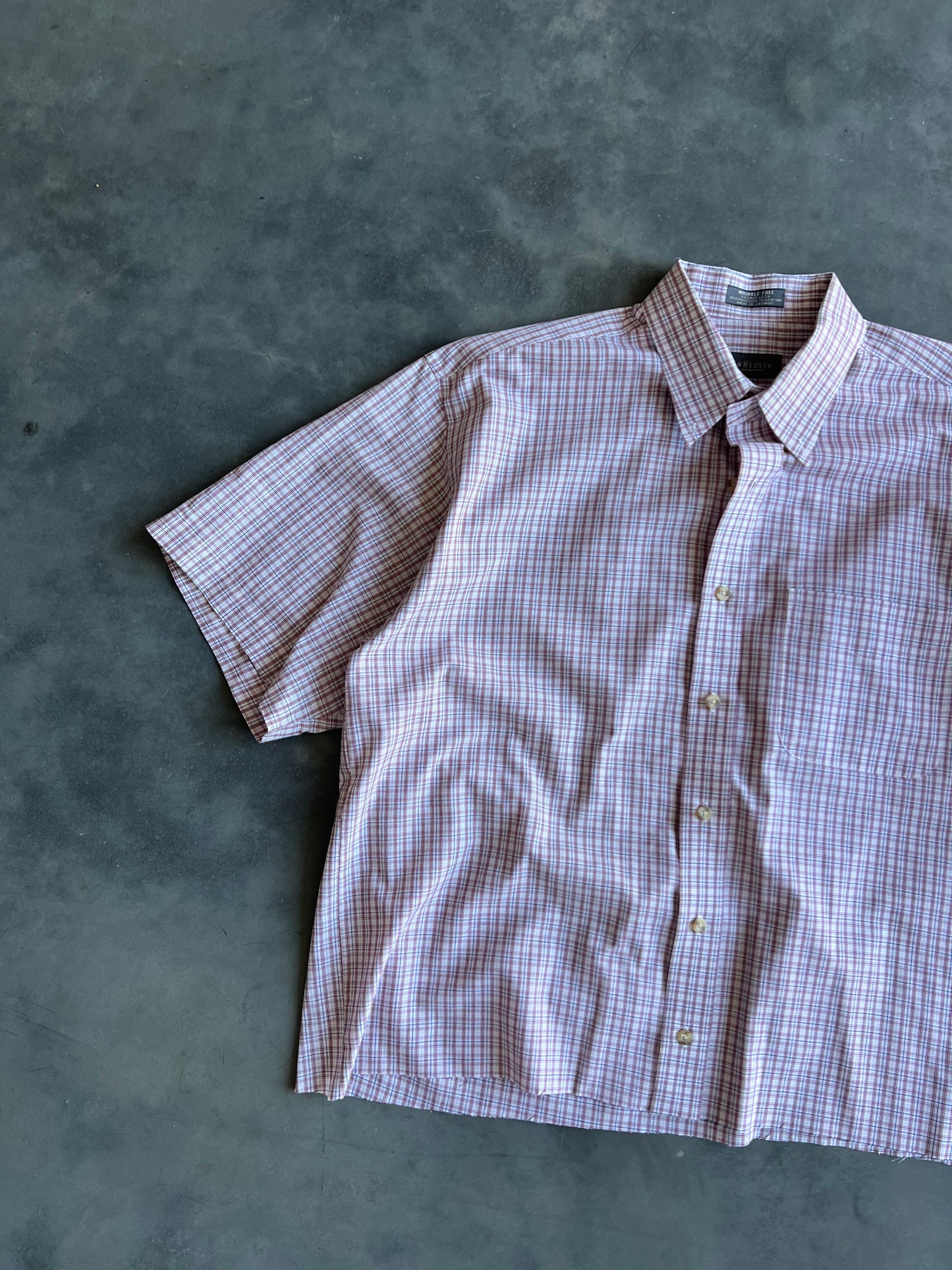 Vintage Light Pink Button Up Shirt - L