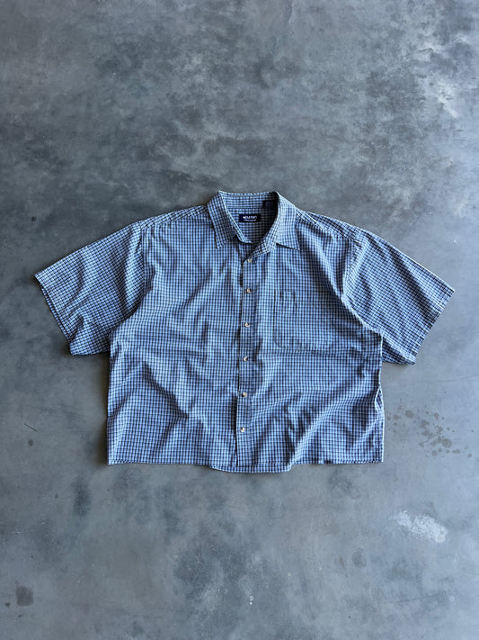 Vintage Blue Puritin Button Up Shirt - XL