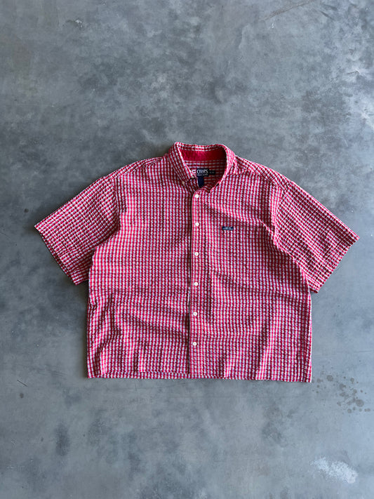 Vintage Red Chaps Button Up Shirt - XL