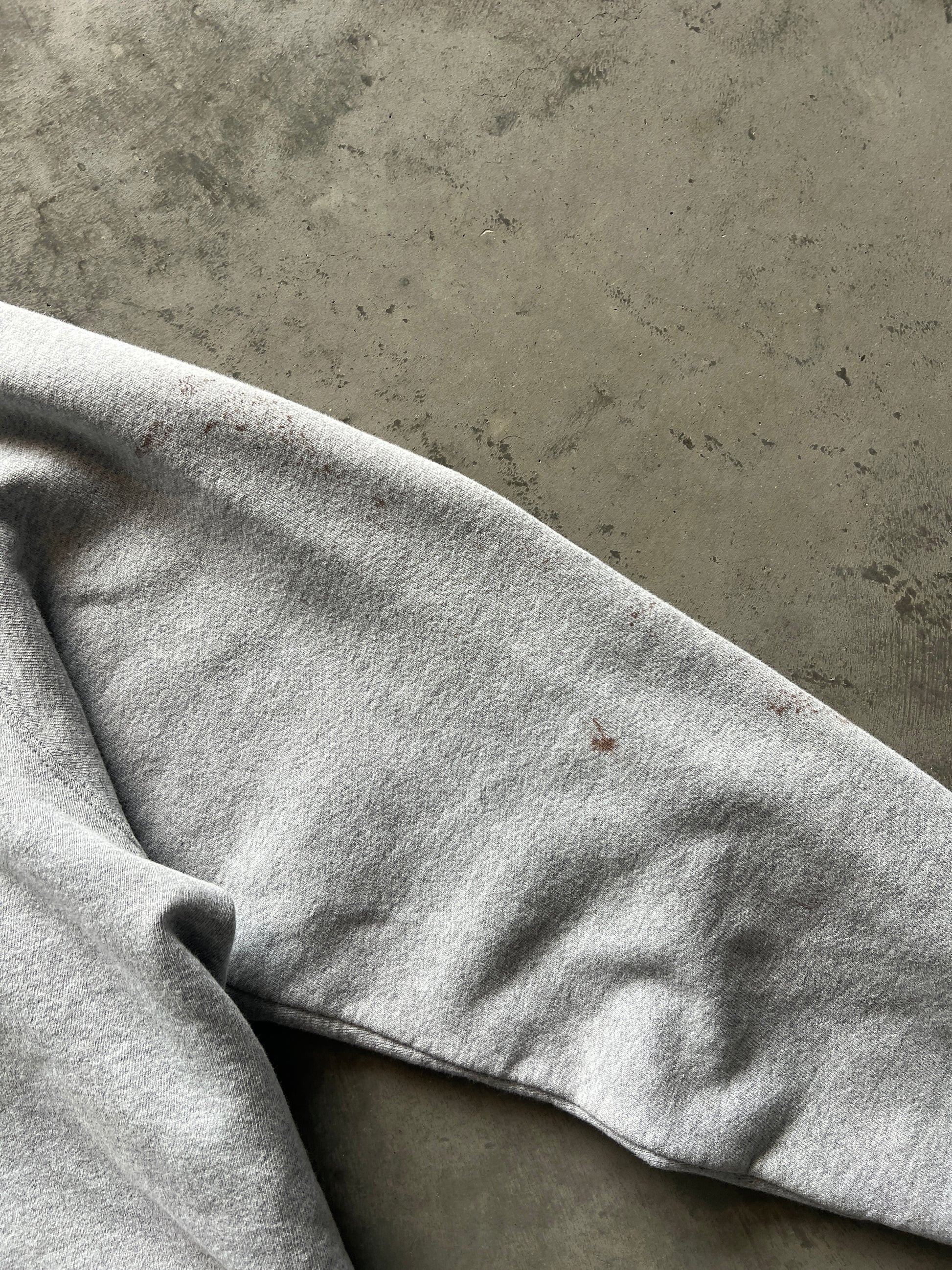 Vintage Distressed Grey Nike Spellout Crew - XL