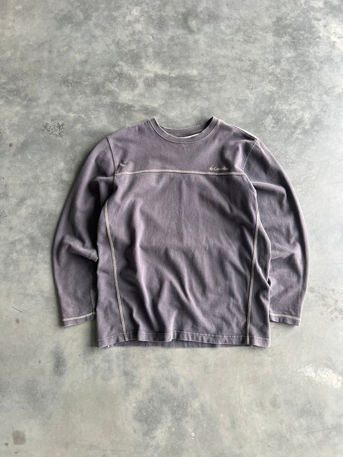 Vintage Grey Stripped Longsleeve Shirt - M