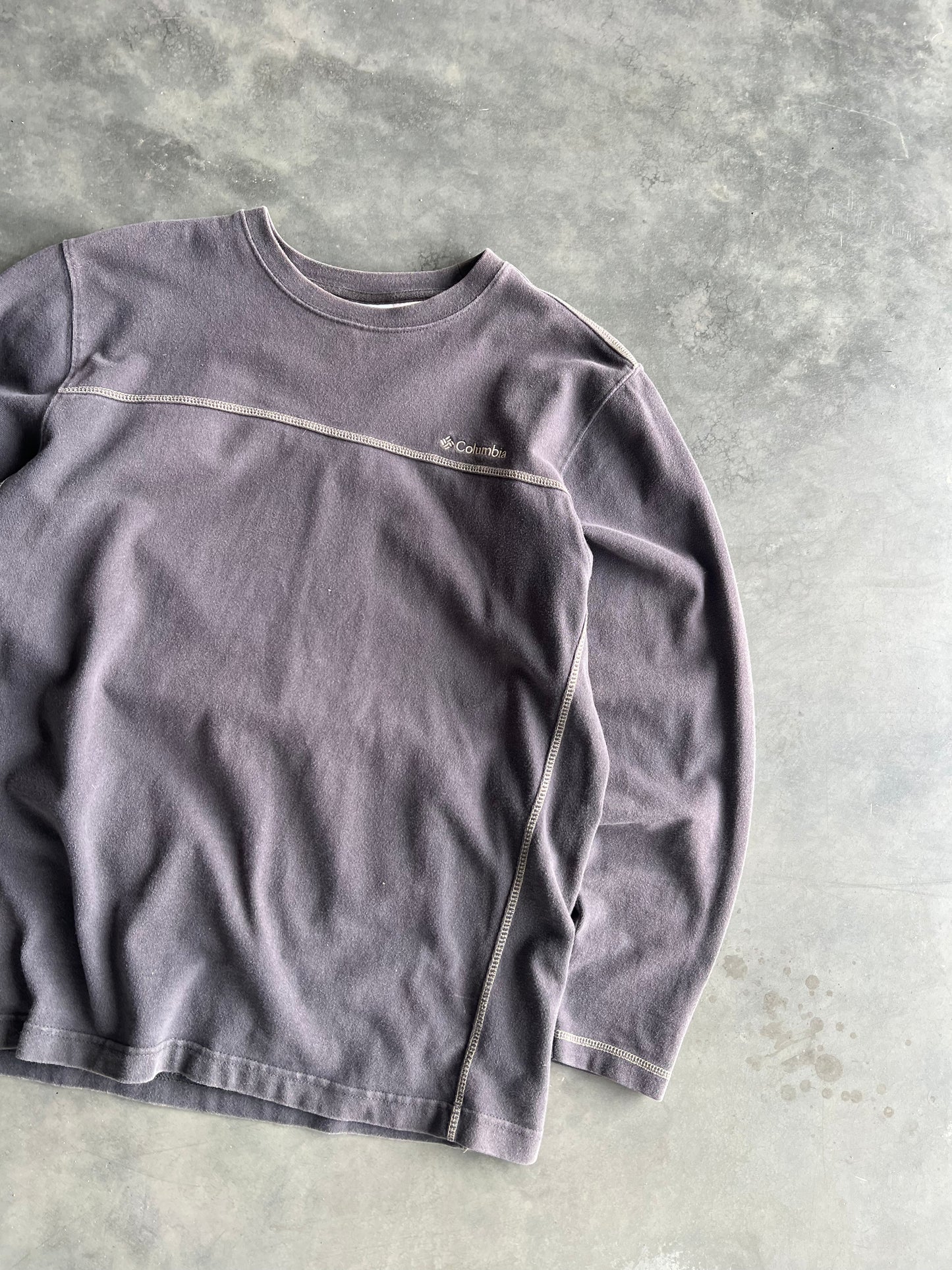 Vintage Grey Stripped Longsleeve Shirt - M
