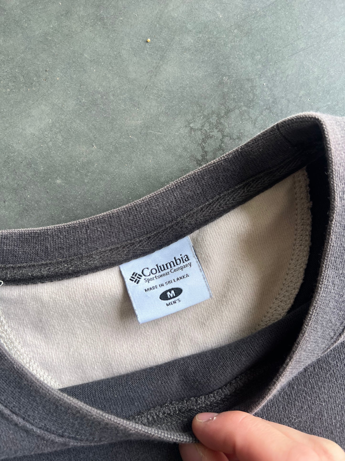 Vintage Grey Stripped Longsleeve Shirt - M