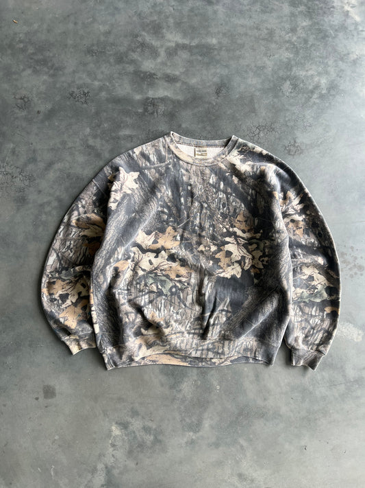 Vintage Faded RealTree Camo Sweatshirt - XXXL