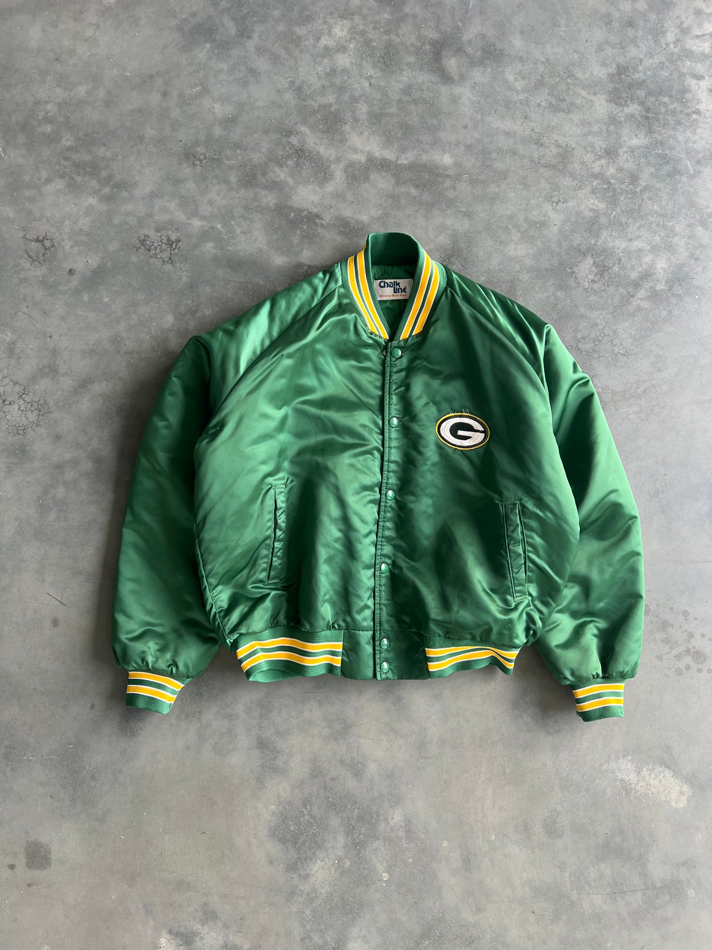 Vintage Green Bay Packers Bomber Jacket- XL