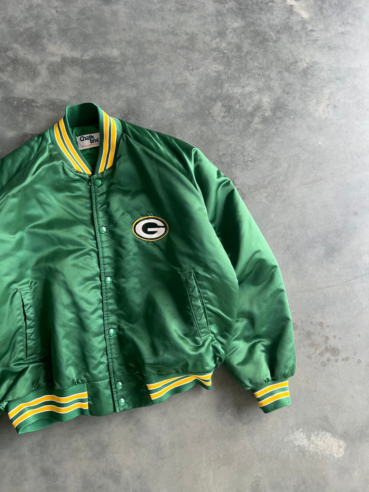 Vintage Green Bay Packers Bomber Jacket- XL