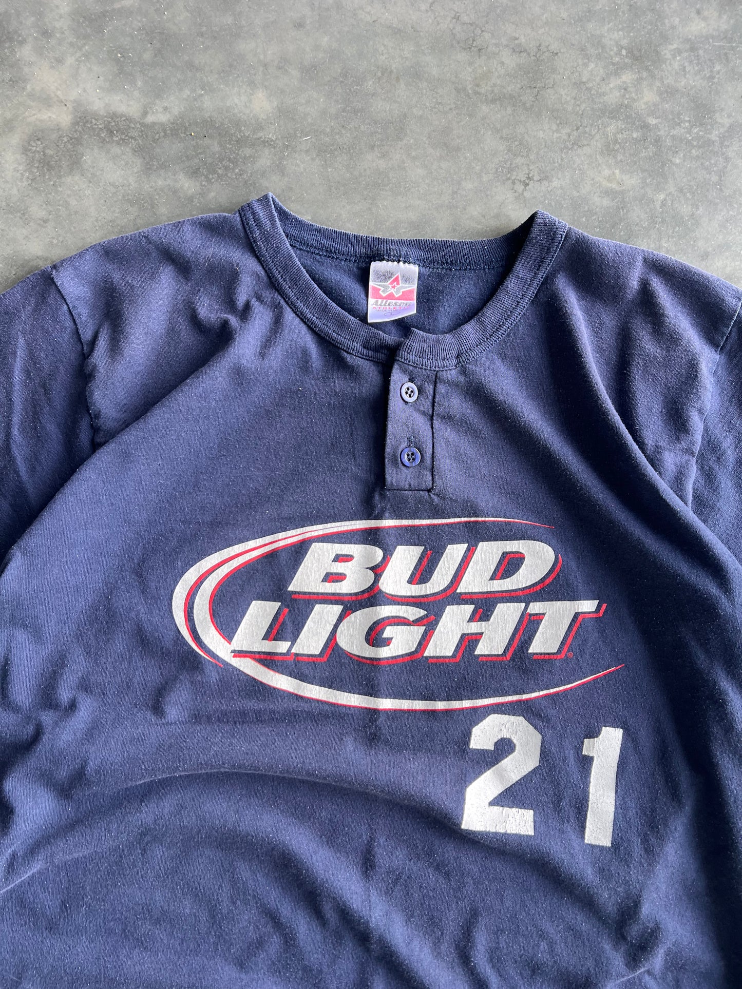 Vintage Navy Blue Bud Light Shirt - L
