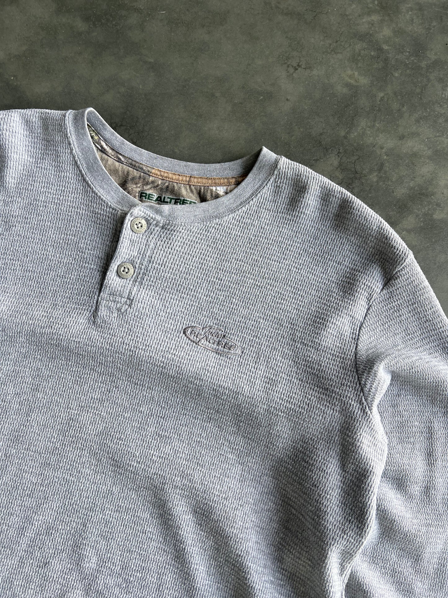 Vintage Grey RealTree Thermal Shirt - L