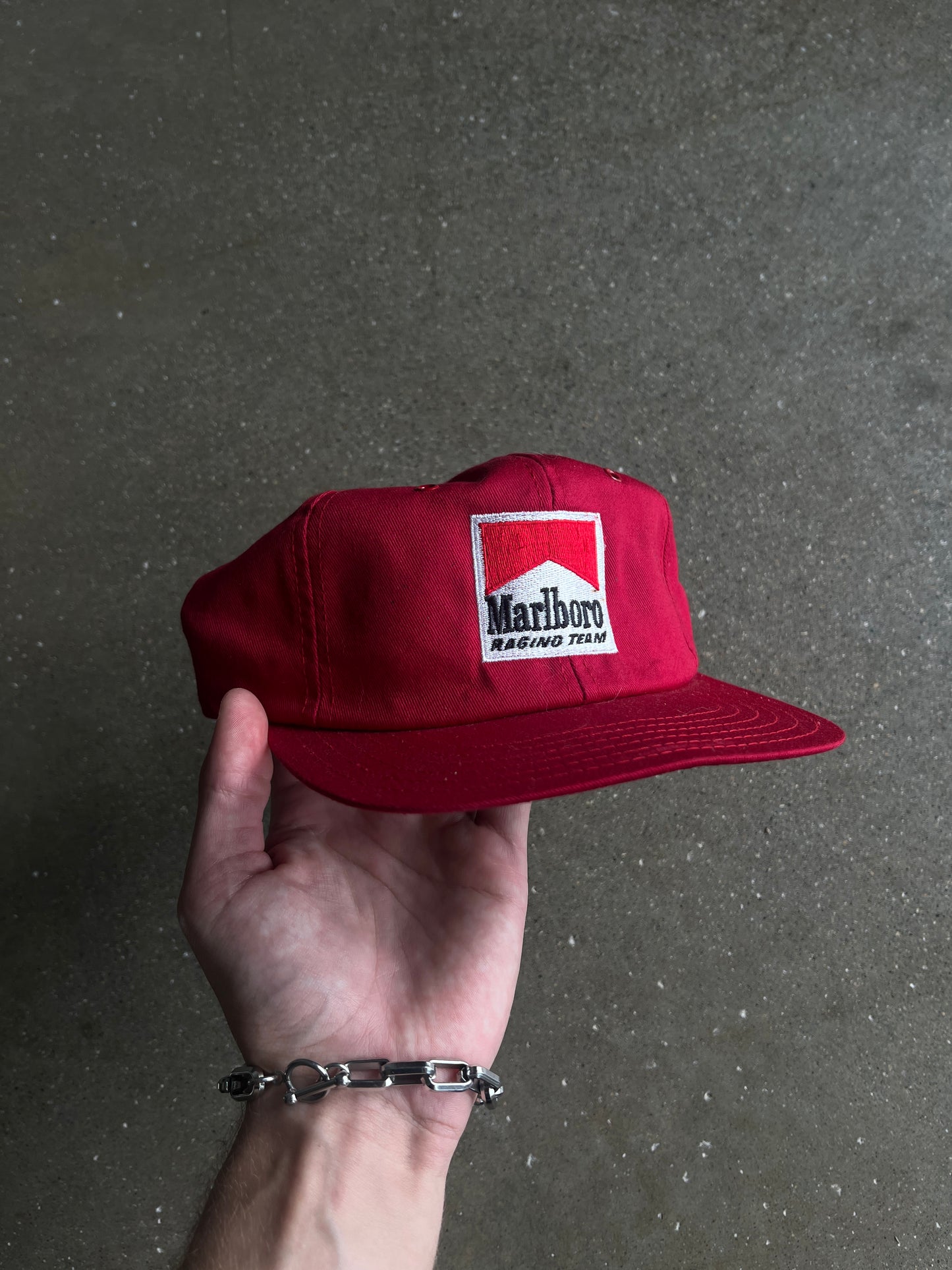 Vintage Red Marlboro Logo Hat