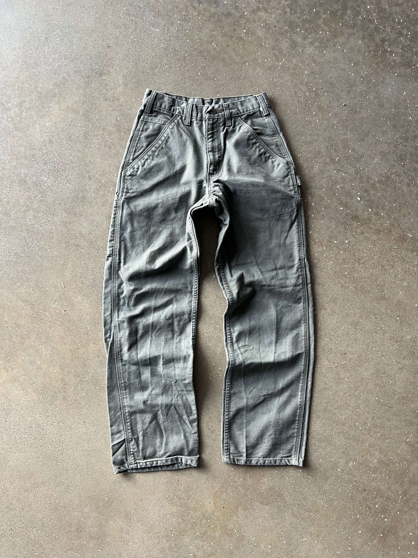 Vintage Moss Green Carhartt Pants - 28
