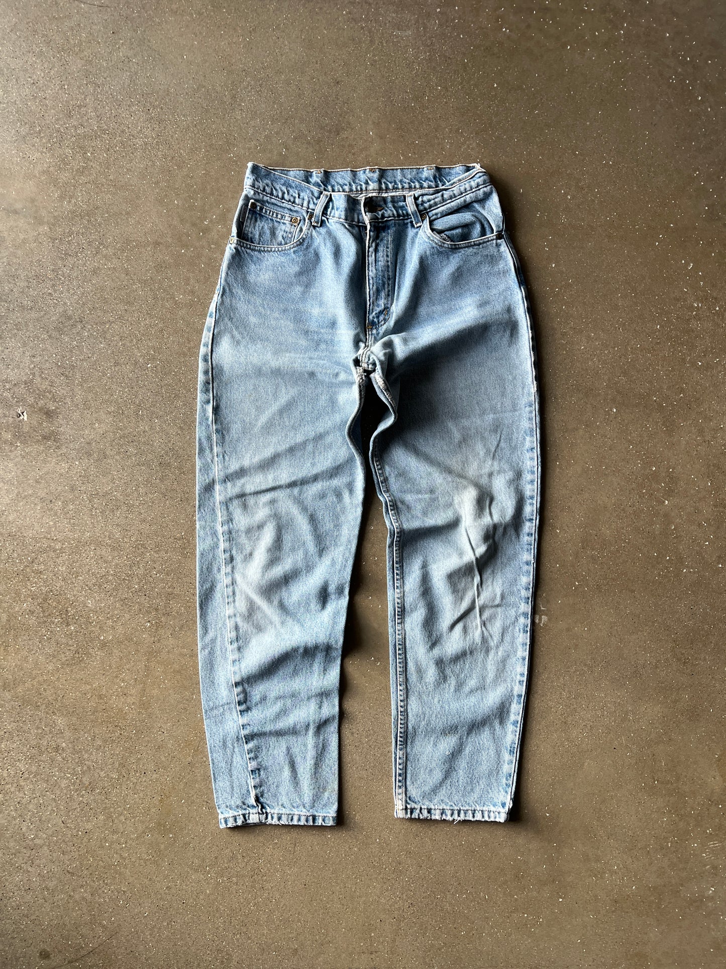 Vintage Faded Denim Blue Carhartt Pants - 32x32