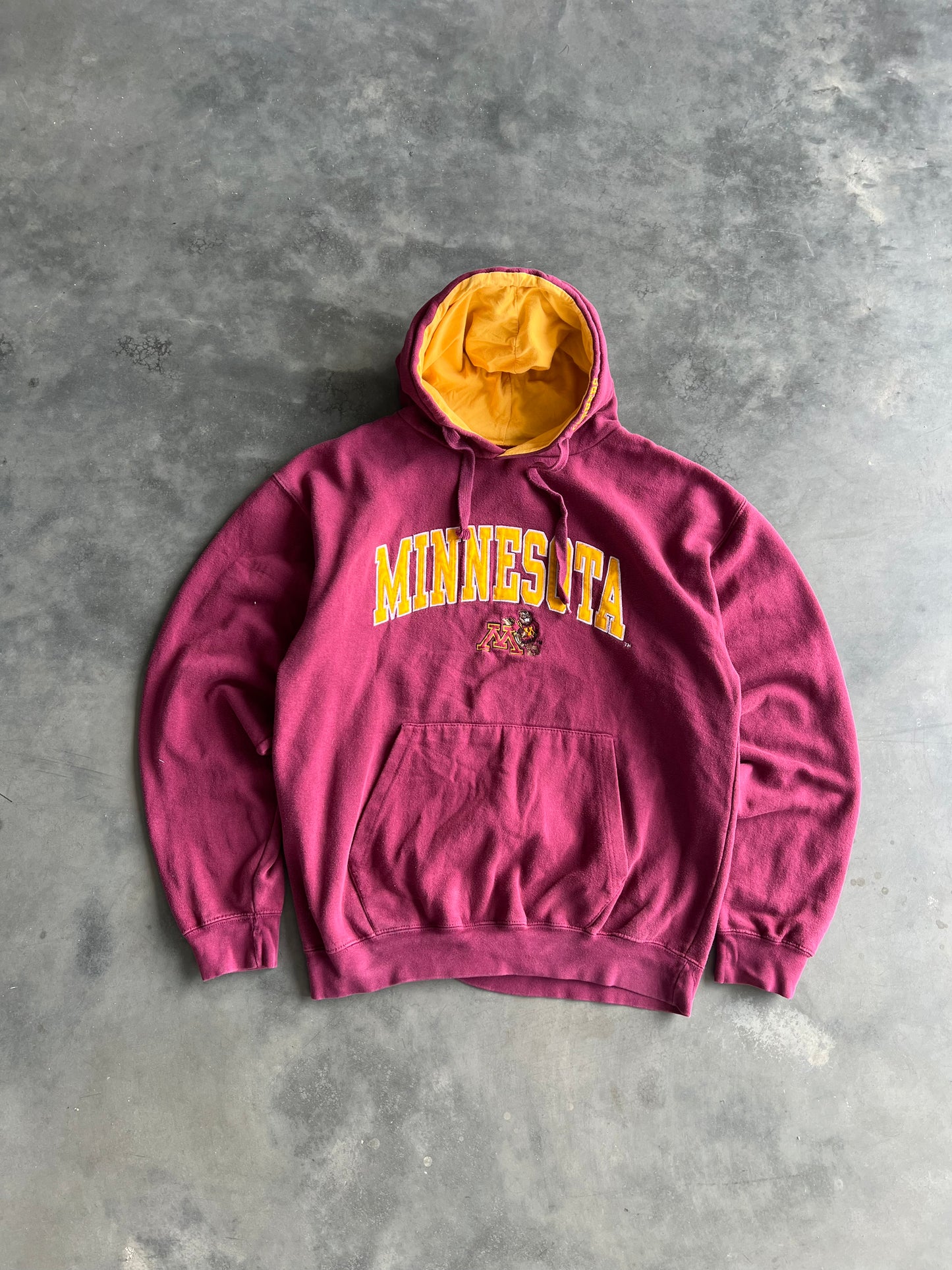 Vintage Maroon Minnesota Gophers Hoodie - L