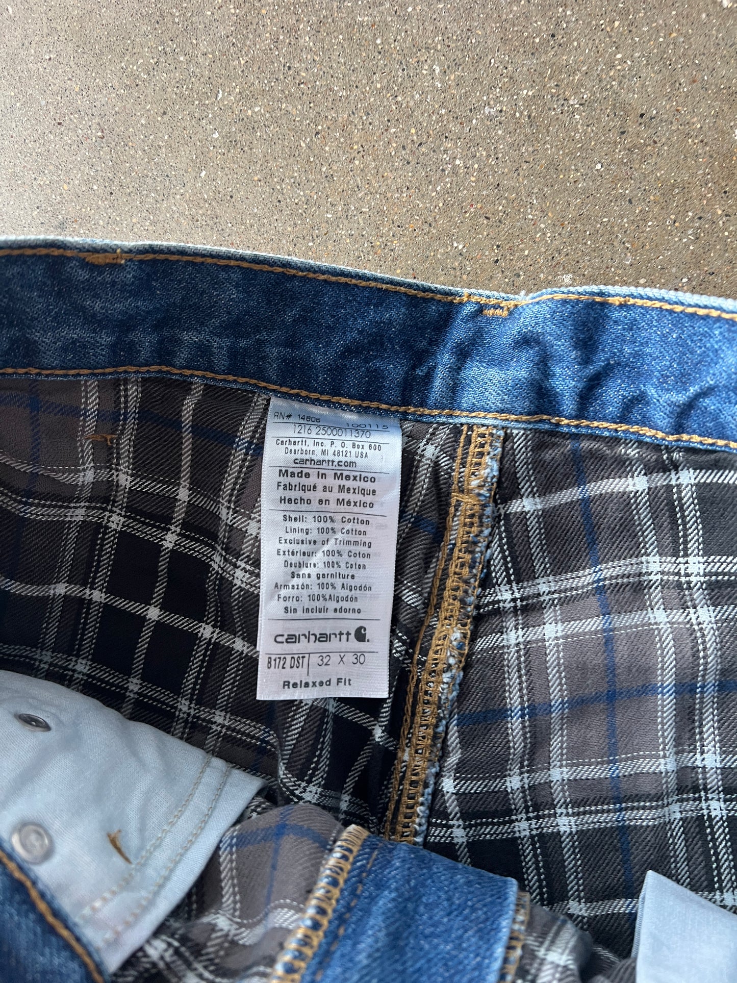Vintage Dark Denim Carhartt Carpenter Pants - 32