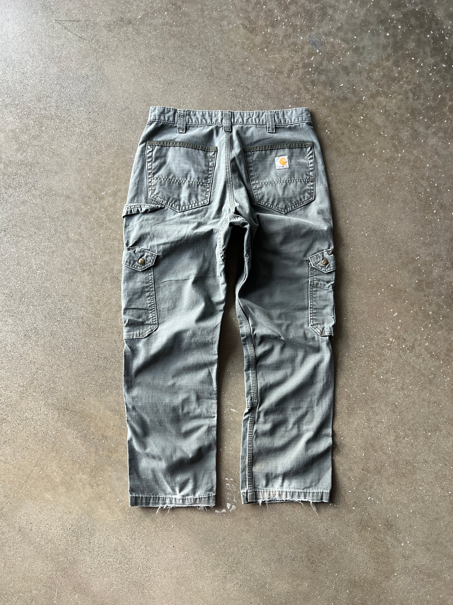 Vintage Faded Green Carhartt cargo Pants - 32